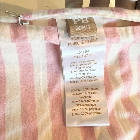 POTTERY BARN TEEN Sonora Striped Body Pillow Cover - Picture 4 of 5